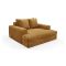 Divano Fisso 2 Posti Giallo Ocra Cuscini Sfoderabili Braccioli 162x167x86h cm, Posti a Sedere 2 - Comazzo