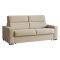 Divano Fisso 3 Posti Beige Sfoderabile Lavabile 220x95 cm, Braccioli Made in Italy - Ozegna