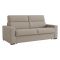 Divano Fisso 3 Posti Grigio Tortora Sfoderabile Lavabile 220x95 cm, Braccioli Made in Italy - Ozegna
