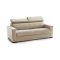 Divano in legno e ferro rivestito in tessuto beige 180x95x85h cm - Kiev