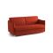 Divano Letto 2 Posti Arancione Sfoderabile Contenitore 160x95 cm, di Apertura a Ribalta Made in Italy - Follina
