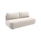 Divano Letto 2 Posti Beige Chiaro Contenitore Cuscini Sfoderabili 210x106 cm, Reclinabile - Brugnato