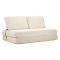 Divano Letto 2 Posti Bianco Reclinabile Apertura a Ribalta 31x31 cm, Posti a Sedere 2 - Albayz