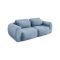 Divano Letto 2 Posti blu Contenitore di Apertura a Libro 266x121 cm, Reclinabile - Golgi