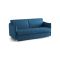 Divano Letto 2 Posti blu Sfoderabile Contenitore 160x95 cm, di Apertura a Ribalta Made in Italy - Verceia