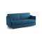 Divano Letto 2 Posti blu Sfoderabile Contenitore 180x95 cm, di Apertura a Ribalta Made in Italy - Trovo