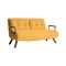 Divano letto 2 posti giallo 133x78cm - Calvin