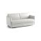 Divano Letto 2 Posti Grigio Chiaro Sfoderabile Contenitore 160x95 cm, di Apertura a Ribalta Made in Italy - Verceia