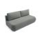 Divano Letto 2 Posti Grigio Contenitore Cuscini Sfoderabili 210x106 cm, Reclinabile - Brugnato