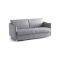 Divano Letto 2 Posti Grigio Sfoderabile Contenitore 160x95 cm, di Apertura a Ribalta Made in Italy - Verceia