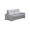 Divano Letto 2 Posti Grigio Sfoderabile Contenitore 180x95 cm, di Apertura a Ribalta Made in Italy - Casabona