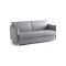 Divano Letto 2 Posti Grigio Sfoderabile Contenitore 180x95 cm, di Apertura a Ribalta Made in Italy - Trissino