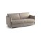 Divano Letto 2 Posti Grigio Tortora Sfoderabile Contenitore 160x95 cm, di Apertura a Ribalta Made in Italy - Verceia