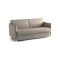 Divano Letto 2 Posti Grigio Tortora Sfoderabile Contenitore 180x95 cm, Lavabile Made in Italy - Trissino