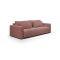 Divano Letto 2 Posti Rosa Contenitore di Apertura a Libro 240x105 cm, Reclinabile - Erbezzo