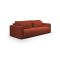 Divano Letto 2 Posti Rosso Contenitore di Apertura a Libro 240x105 cm, Reclinabile - Erbezzo