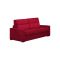 Divano Letto 2 Posti Rosso Sfoderabile Contenitore 180x95 cm, di Apertura a Ribalta Made in Italy - None