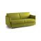 Divano Letto 2 Posti Verde Sfoderabile Contenitore 180x95 cm, di Apertura a Ribalta Made in Italy - Trovo