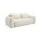 Divano Letto 3 Posti Bianco Crema Contenitore di Apertura a Libro 266x121 cm, Reclinabile - Sessame