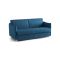 Divano Letto 3 Posti blu Sfoderabile Contenitore 200x95 cm, Lavabile Made in Italy - Gravere