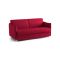 Divano letto 3 posti Gravere, 200x95 h90 cm, Rosso
