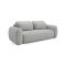 Divano Letto 3 Posti Grigio Chiaro Contenitore di Apertura a Libro 266x121 cm, Reclinabile - Sessame