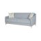 Divano Letto 3 Posti Grigio Chiaro Contenitore di Apertura Click-clack 203x90 cm, Lavabile - Propata