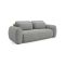 Divano Letto 3 Posti Grigio Contenitore di Apertura a Libro 266x121 cm, Reclinabile - Sessame