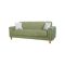 Divano Letto 3 Posti Verde Contenitore di Apertura Click-clack 226x86 cm, Lavabile - Papozze