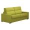 Divano Letto 3 Posti Verde Sfoderabile Contenitore 220x95 cm, Lavabile Made in Italy - Marcon