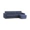 Divano letto 4 posti blu 280x95cm - Aika