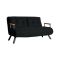 Divano letto comodo nero 133x78cm - Calvin