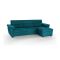 Divano letto compatto azzurro 285x160cm - Tolle