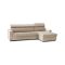 Divano letto con penisola beige 280x95cm - Allevatore
