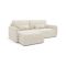 Divano Letto con Penisola Beige Chiaro Contenitore Reclinabile 207x148 cm, Reversibile - Pagno