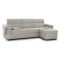 Divano Letto con Penisola Beige Sfoderabile Contenitore 285x160 cm, Idrorepellente Multiposizione Trasformabile in Letto Made in Italy - Ganzaria