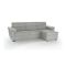 Divano letto con penisola Priverno, 285x160 h100 cm, Grigio chiaro