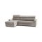 Divano letto con penisola tortora 260x95cm - Aloet
