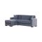 Divano letto contenitore grigio 227x150cm - Armadillo