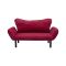 Divano letto contenitore rosso 140x65cm - Hone