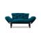 Divano letto economico azzurro 155x70cm - Guchol