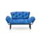 Divano letto economico blu 155x70cm - Guchol