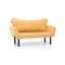 Divano letto economico design giallo 140x65cm - Hone