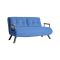 Divano letto in metallo blu 133x78cm - Calvin