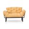 Divano letto matrimoniale giallo 155x70cm - Guchol