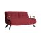 Divano letto moderno rosso 133x78cm - Calvin
