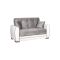 Divano letto reclinabile bianco e grigio 163x84cm - Aloe