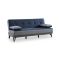 Divano letto reclinabile grigio e blu 190x87cm - Aborigeni