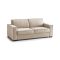 Divano letto rivestito in tessuto beige 180x95cm - Alano
