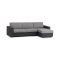 Divano letto rivestito in tessuto grigio e antracite 260x95cm - Allegria